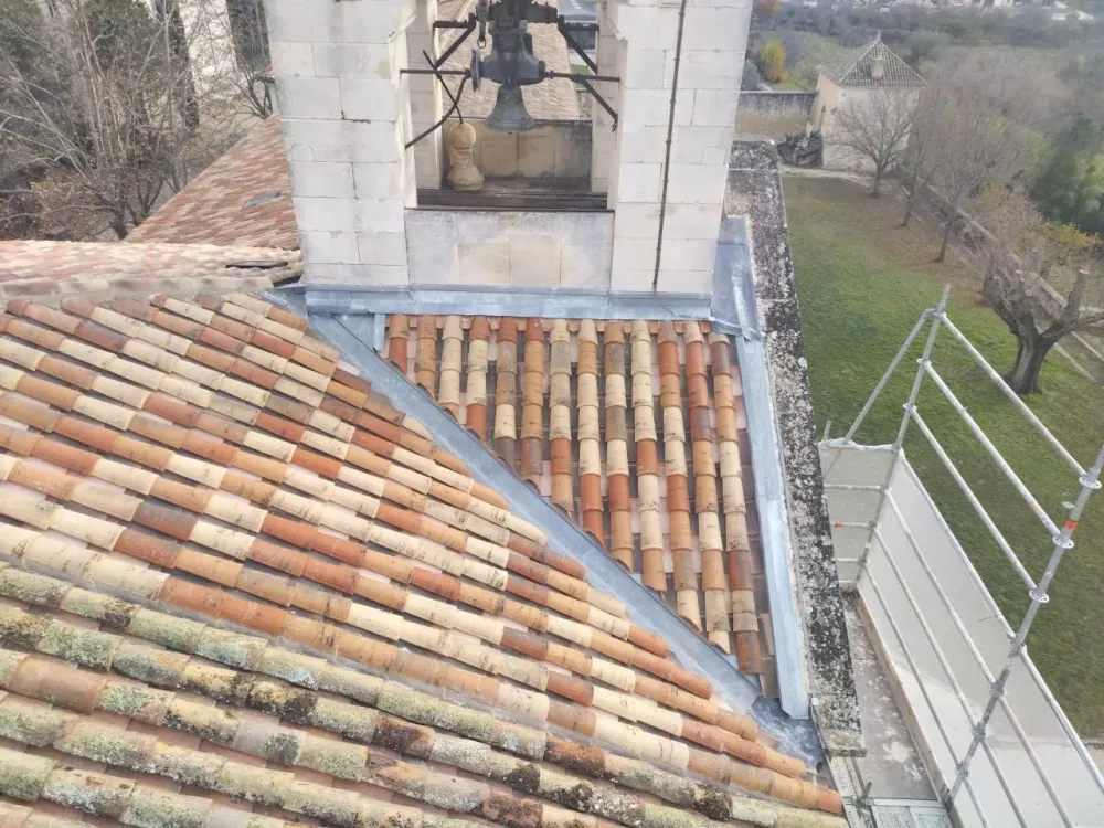 Pose de toiture près de Malaucène